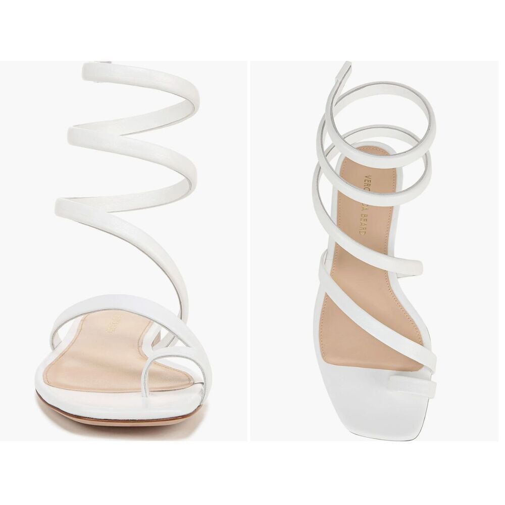 New Veronica Beard Allura Ankle Wrap Sandals Women's size 10 in Coconut